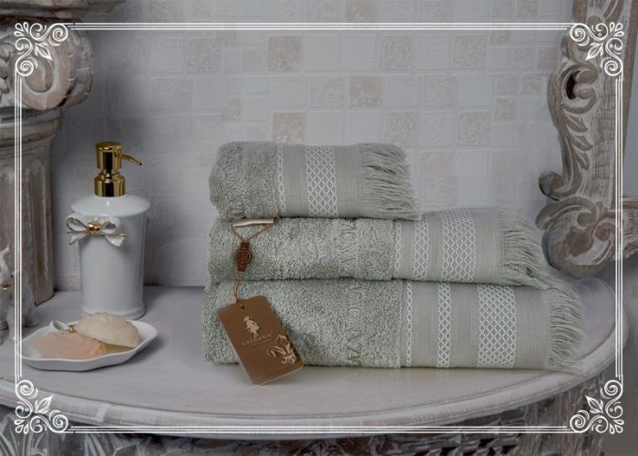 Полотенца Казанова Комплект полотенец Simona (мята) 30х50см(3) К63-136-30х50