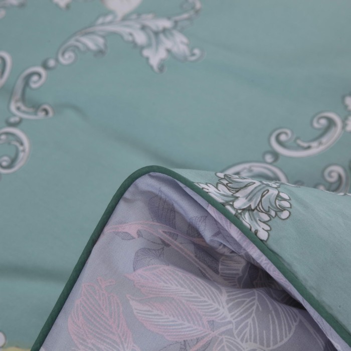 Тониа (изумруд) Комплект постельного белья сатин Евро 4н