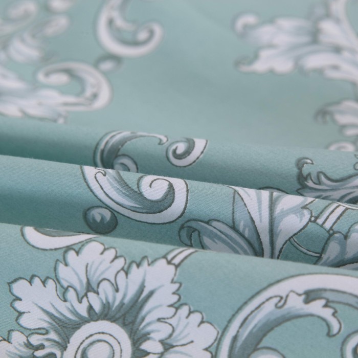 Тониа (изумруд) Комплект постельного белья сатин Евро 4н