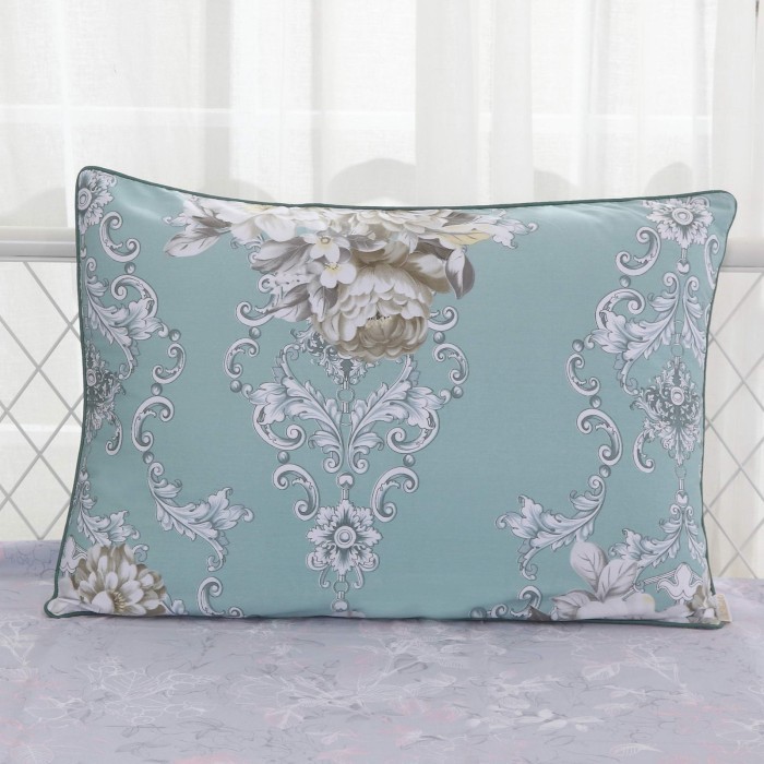 Тониа (изумруд) Комплект постельного белья сатин Евро 4н