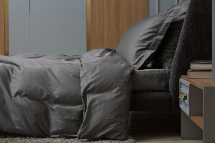 Простыня на резинке Graphite Allure Grass 160х200x40