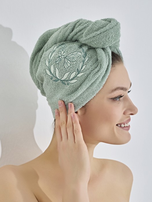 Набор для сауны "KARNA" ELENA женский махровый  Ментол