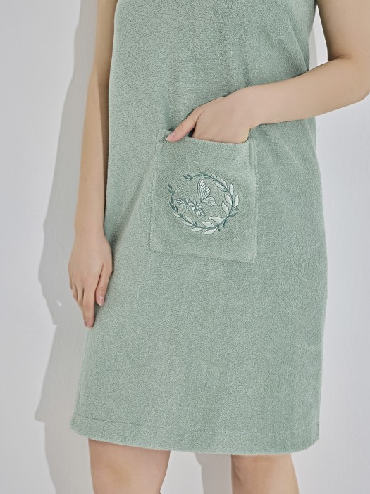 Набор для сауны "KARNA" ELENA женский махровый  Ментол