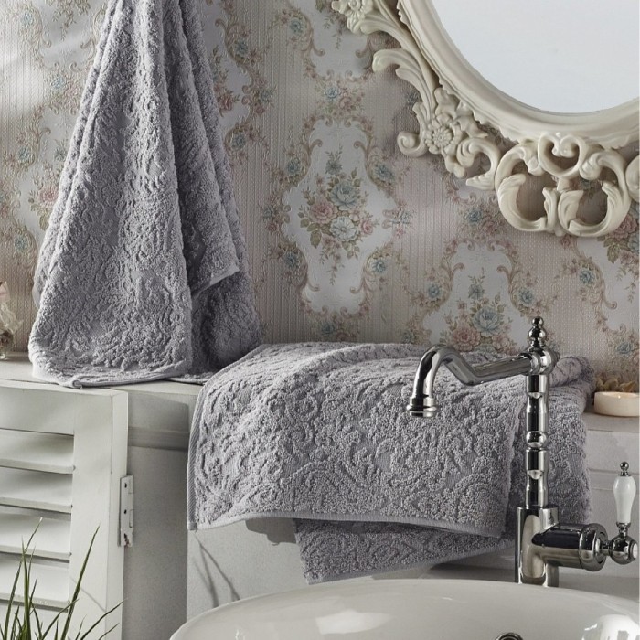 KRONA (серое) 50х90 Полотенце Жаккард