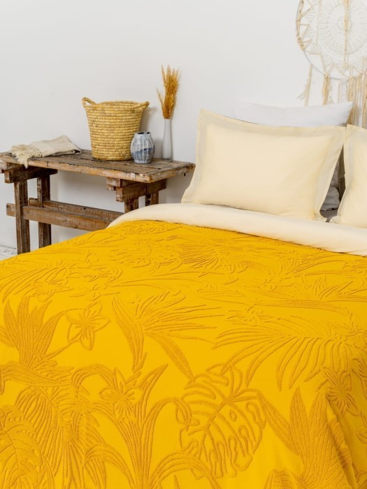 Покрывало Arya махровое Botanical Garden Желтый