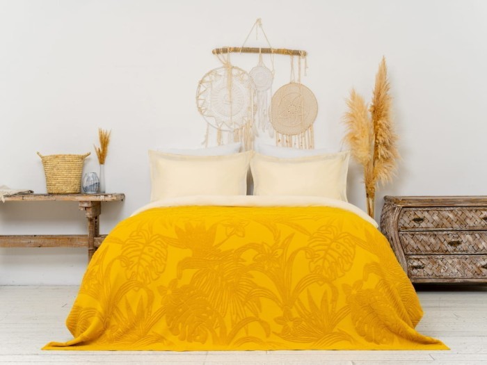 Покрывало Arya махровое Botanical Garden Желтый