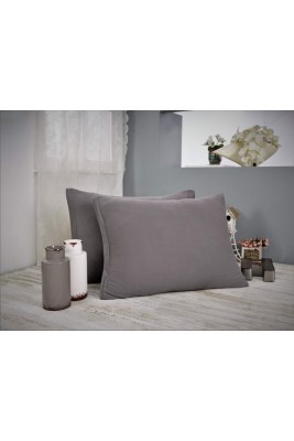 Наволочка Трикотаж (серая) 50х70 (2шт)