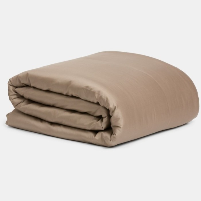 Постельное белье Caramel Beige Allure Grass Евро простыня на резинке