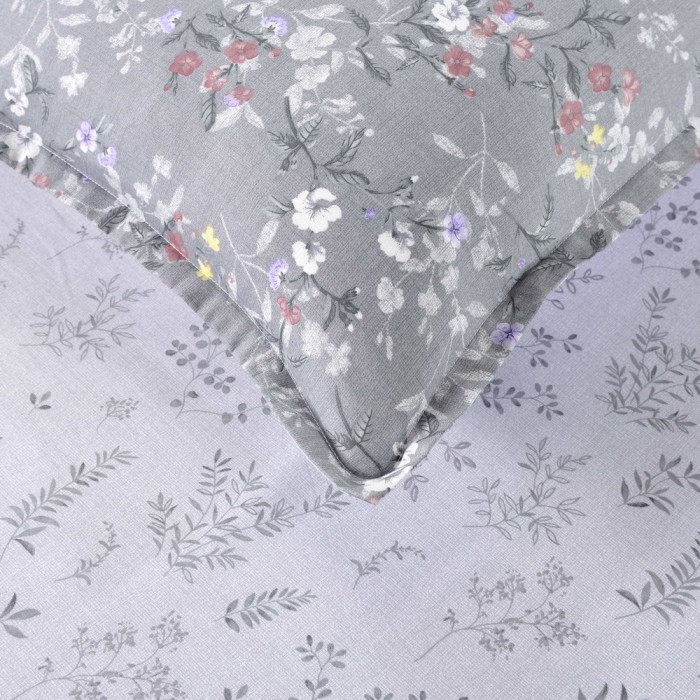 Холли (серая) Комплект постельного белья сатин 7Е