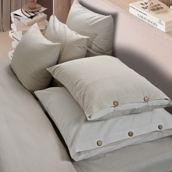 Постельное бельё Sharmes  "Rustic melange" евро макси (бежевый)