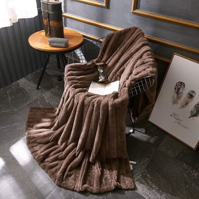 Анабель (шоколад) Покрывало 160х220