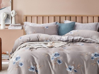 Постельное белье Asabella 1678-6 евро тенсел люкс-сатин