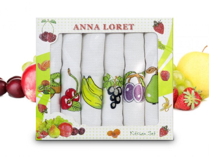 Набор кухонных полотенец Anna Loret (40x60 - 6 шт) 8058-05
