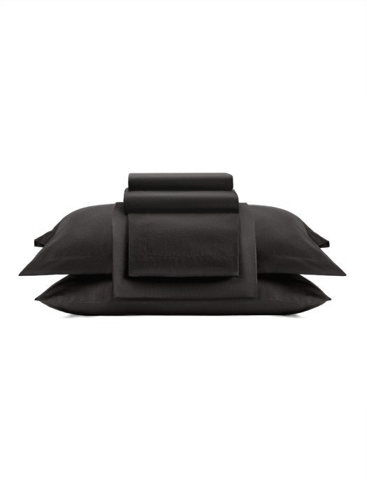 Постельное белье Arya из Oднотонного Сатина 2 Сп. 200x220 Vip Черный