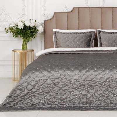 Покрывало Arya Бархат Ansel Серый