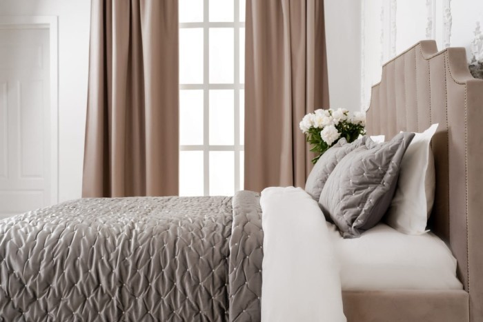 Покрывало Arya Бархат Ansel Серый