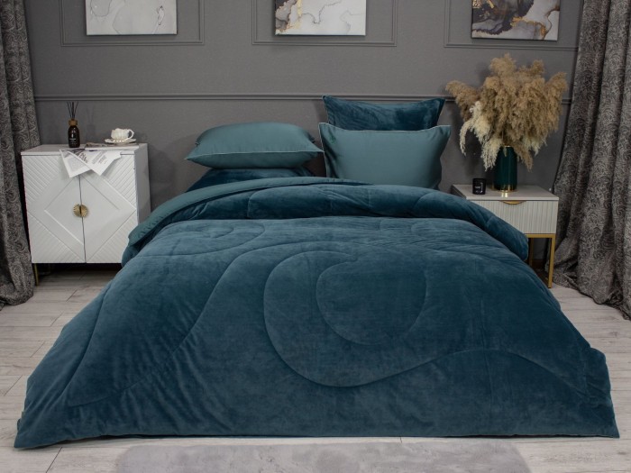 Комплекты для сна Lindor Nusa Penida (изумруд) Евро