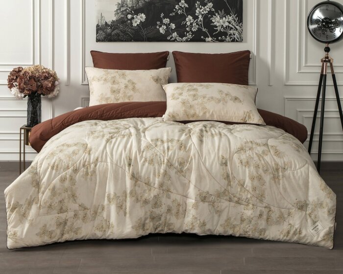 Комплекты для сна Linen Batik (корица лен) Евро