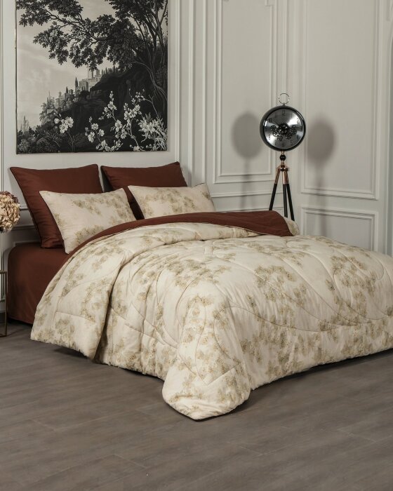 Комплекты для сна Linen Batik (корица лен) Евро