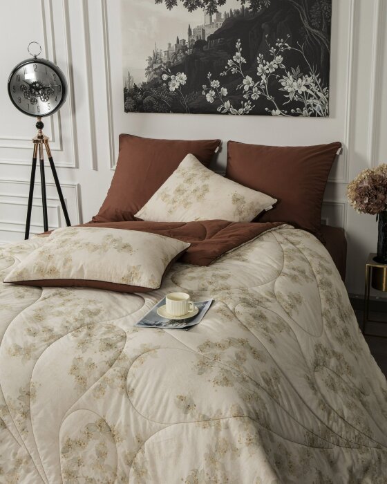 Комплекты для сна Linen Batik (корица лен) Евро