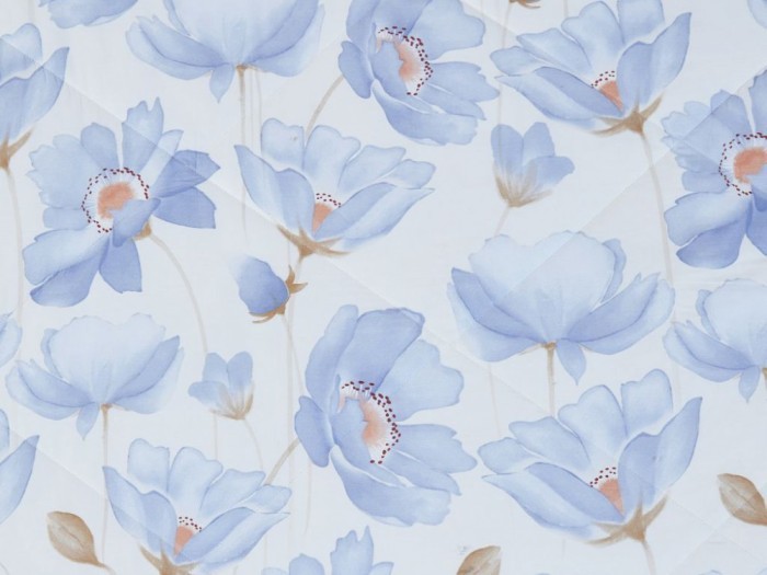 Комплект с ЛЕТНИМ одеялом из печатного сатина 200х220 см, 2165-OMP