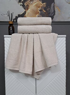 К-т полотенец Gabriel (крем) 70х140см(1),50х90см(1)
