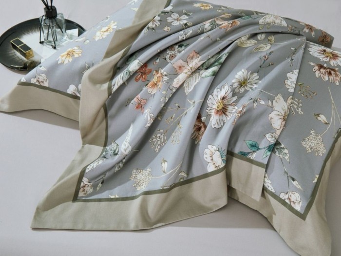 Постельное белье Asabella Евро, фланель-тенсел 2222-6