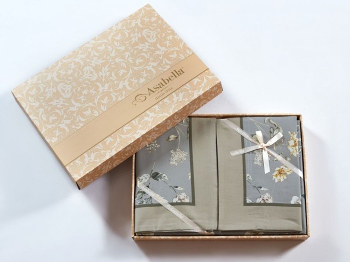 Постельное белье Asabella Евро, фланель-тенсел 2222-6