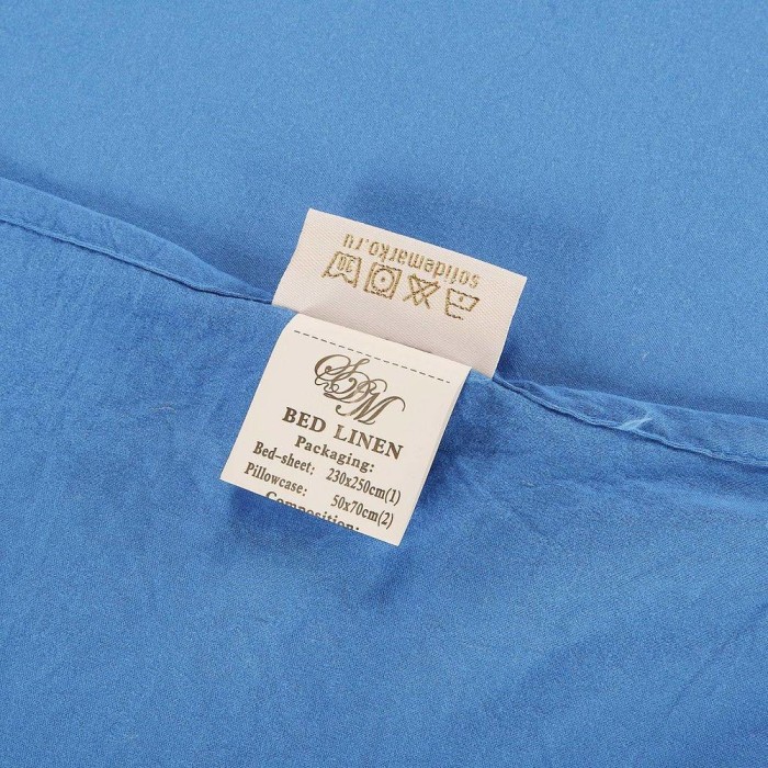 Камелия (синяя) Евро Комплект Вышивка