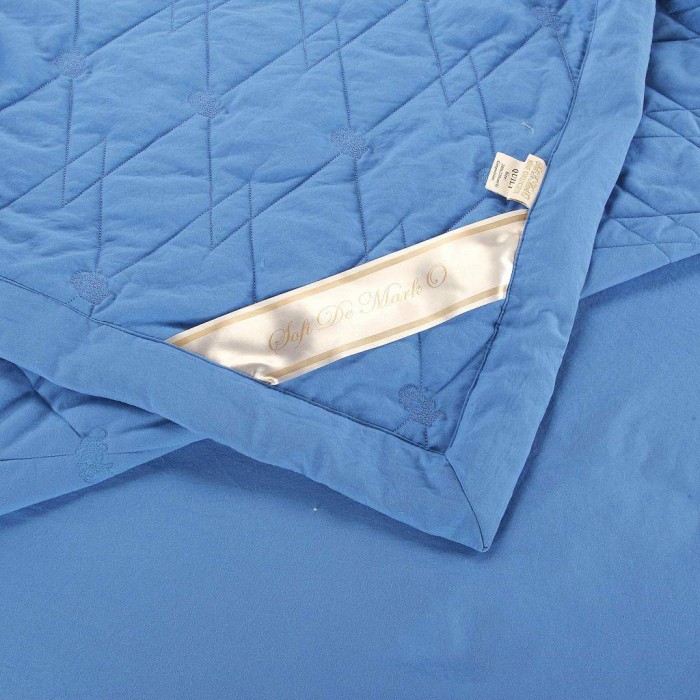 Камелия (синяя) Евро Комплект Вышивка