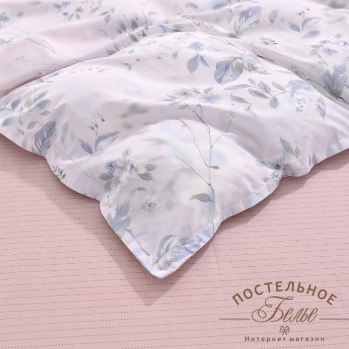 Римма розовый Комплект постельного белья сатин Евро 4н