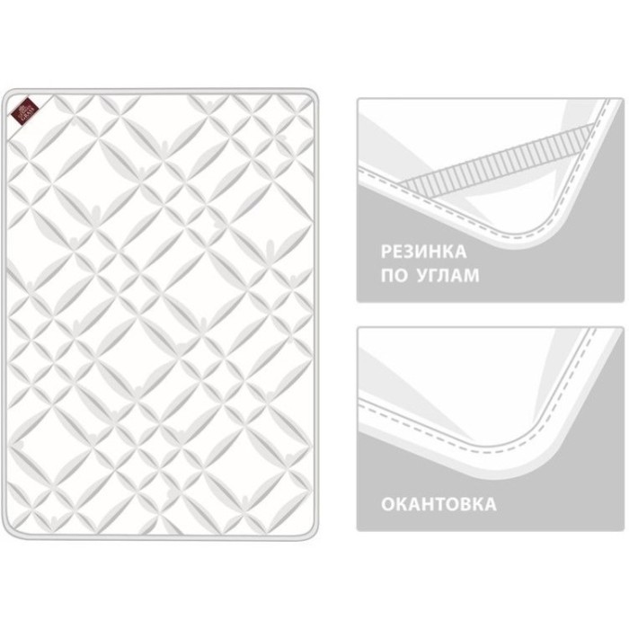 Наматрасник с резинками по углам KINDER 95C° GRASS 90 х 200 всесезонный
