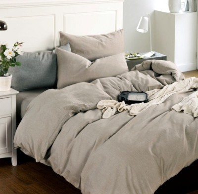 Постельное белье Valtery лён с хлопком LE-01 двуспальное