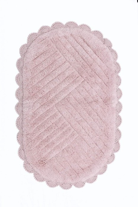 EMMA (пудра) набор ковриков для ванной кружевной 60х100 и 50х50
