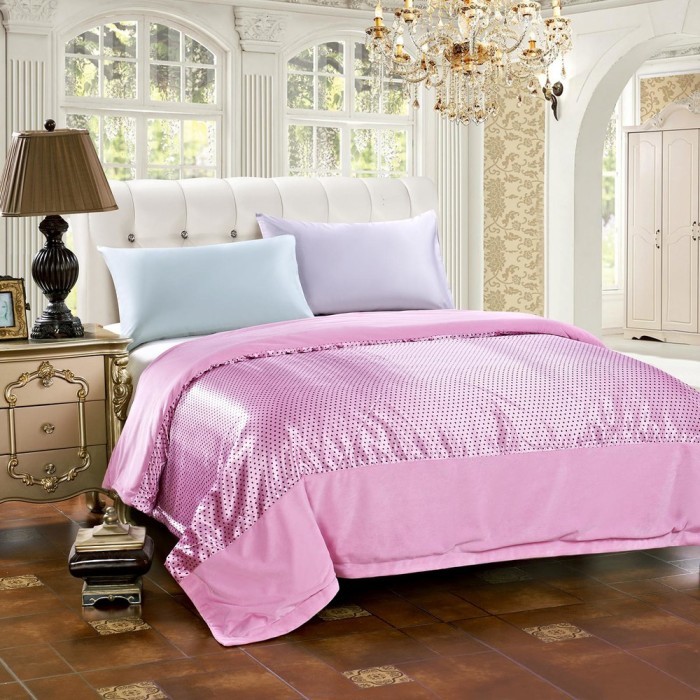 Рэйнольд (горох pink) Покрывало 200х220