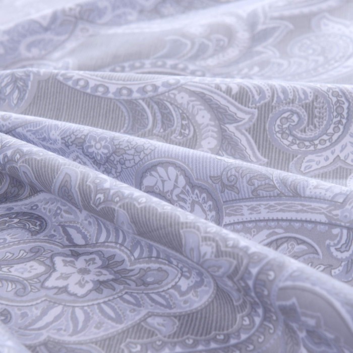 Вавилон (серый) Комплект постельного белья сатин Евро 4н