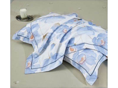 Комплект с летним одеялом полуторный из печатного сатина 160х220 см, 2165-2OSP