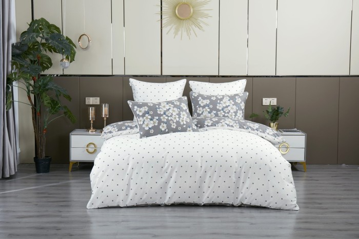 Комплекты постельного белья Зара (графит жемчуг) Евро