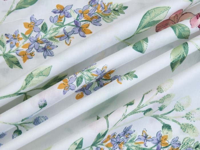 Постельное белье Asabella 1617-7 семейное печатный сатин