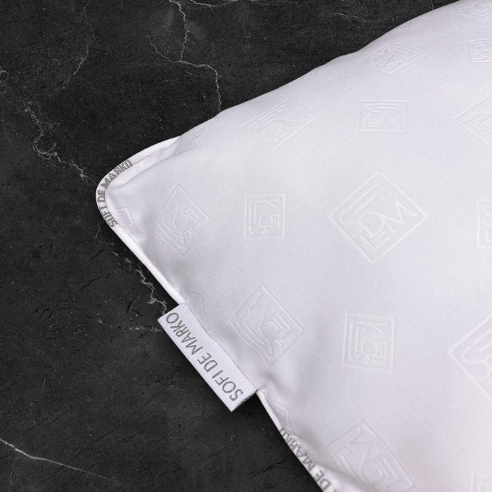 Подушка СДМ серый кант 45х45