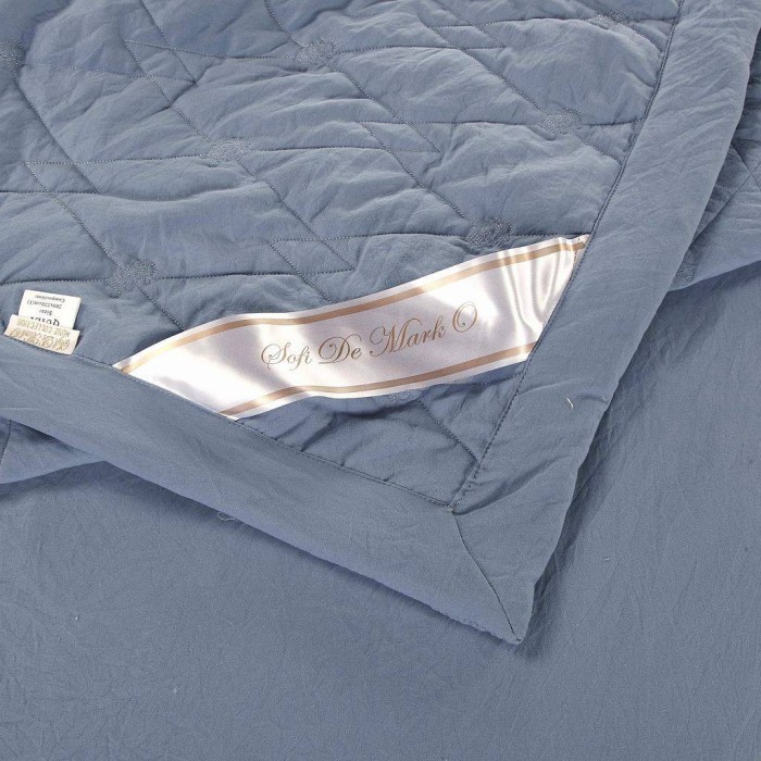 Камелия (темно-серая) Евро Комплект Вышивка