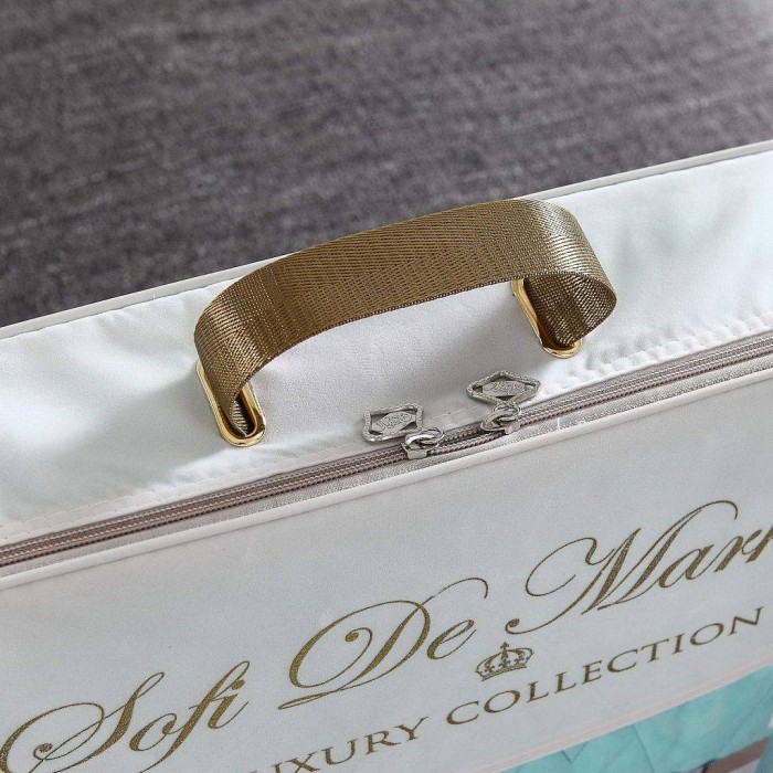 Камелия (темно-серая) Евро Комплект Вышивка