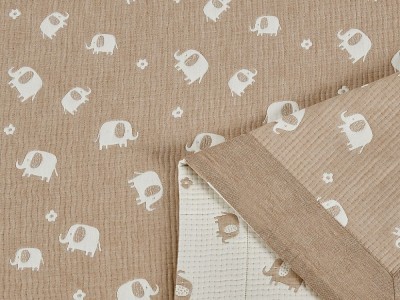 Плед Asabella хлопковый муслин, наполнитель искусственный шелк 145х205 см, 2277-OXS