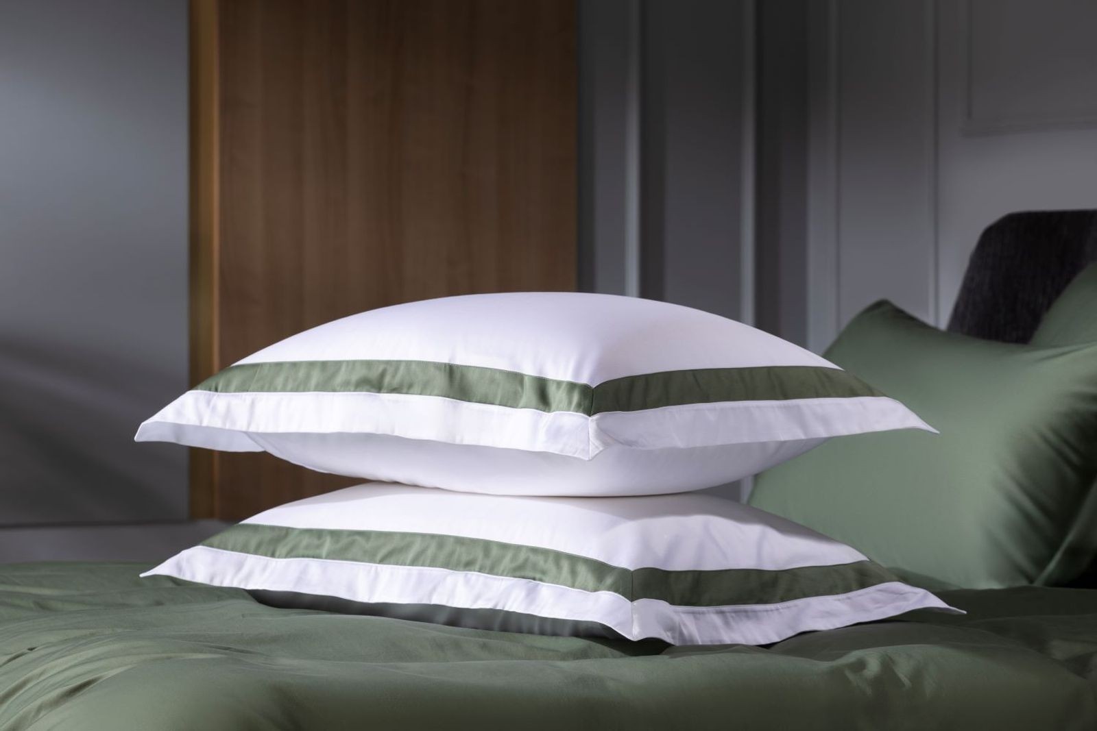 Наволочки с широкой отделкой Alpine Pine Green Allure Grass 50х70 (2шт)