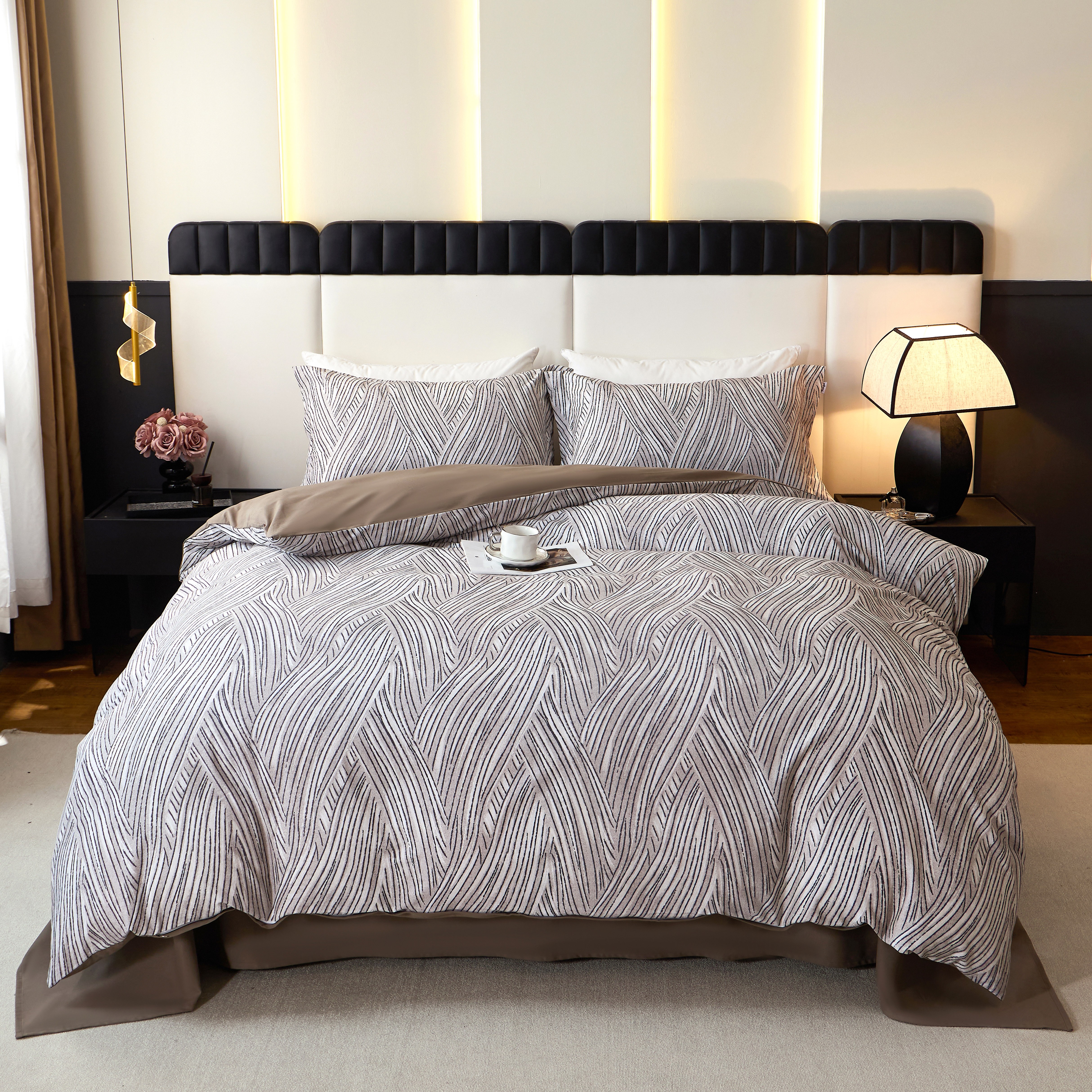 Кпб Фланель 1,5-спальный 2 наволочки 1-MOMAE252 код1094