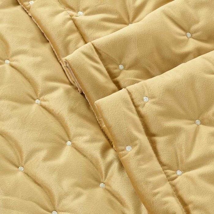 Покрывало Arya Бархат Ansel Золотистый