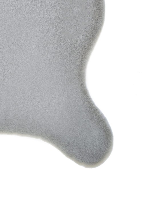 Ковер Arya Кролик Искусственный мех 70X105 Atlas Серый Серый