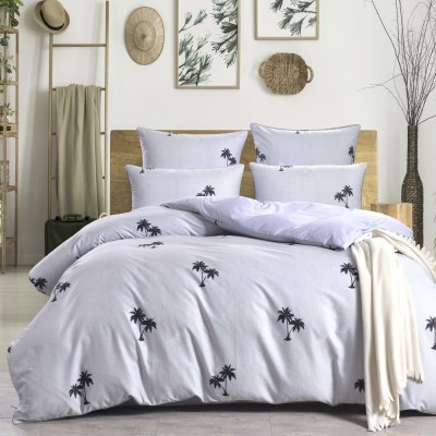 Санрайз (серая) Комплект постельного белья сатин Евро 4н