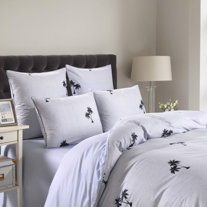 Санрайз (серая) Комплект постельного белья сатин Евро 4н