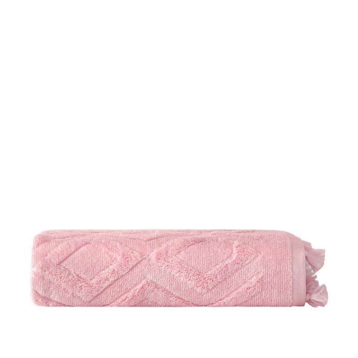 Полотенце Arya Жаккард С Бахромой 70X140 Duma Розовый